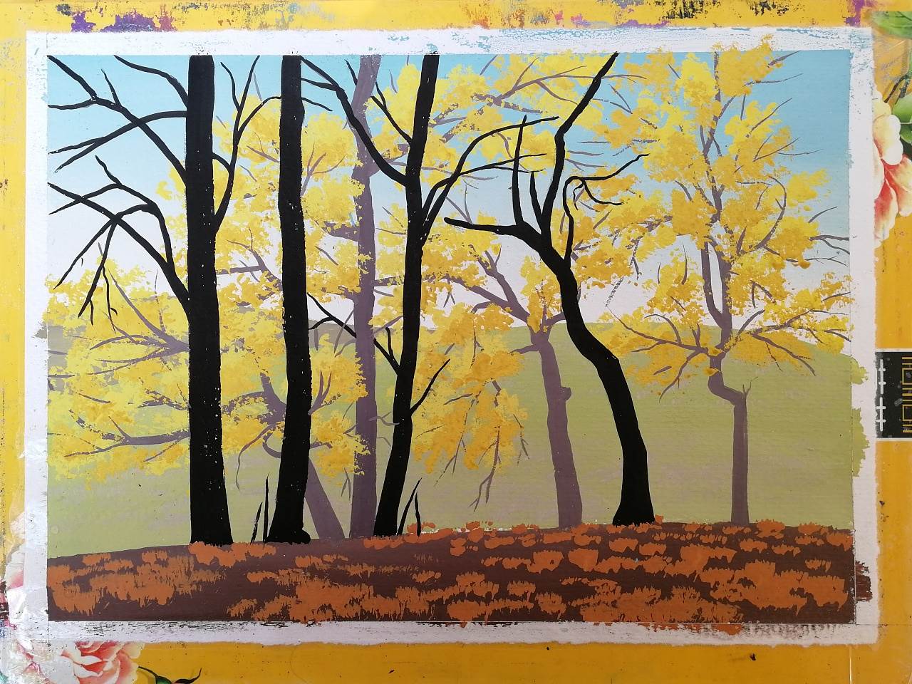 怎么用水粉画风景画