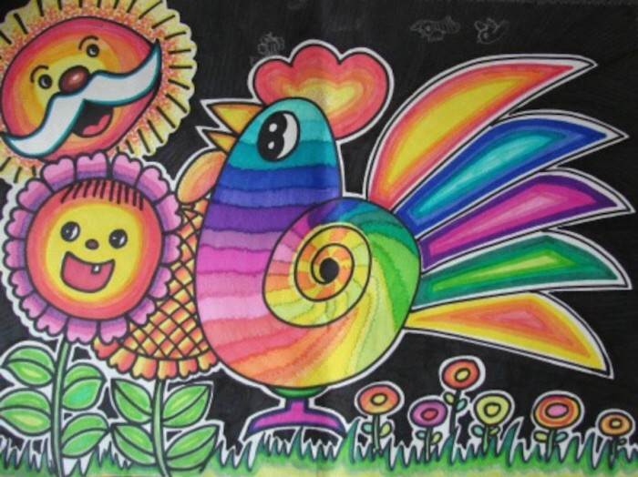 简单又漂亮的水彩笔画
