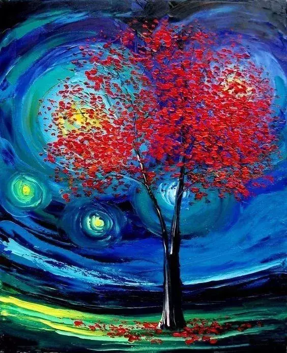 寓意好的水粉画