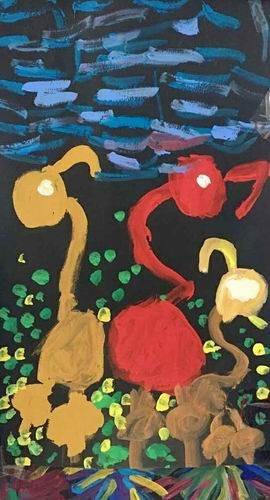 简单好画的水粉画