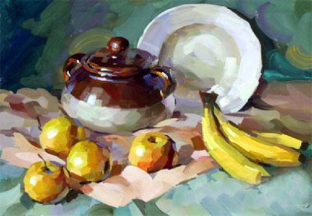 水粉画是怎么画的