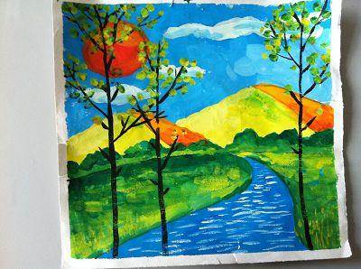 简单幼儿水粉画