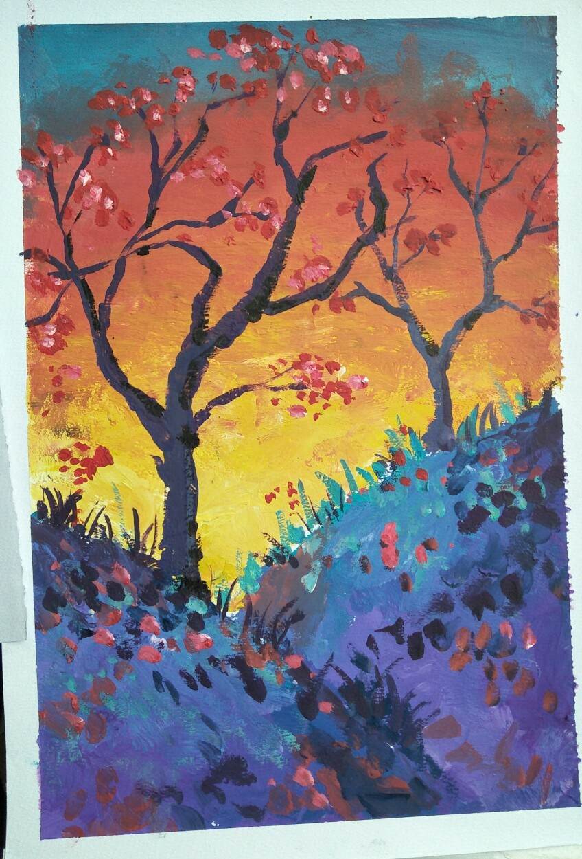 简单好画的水粉画