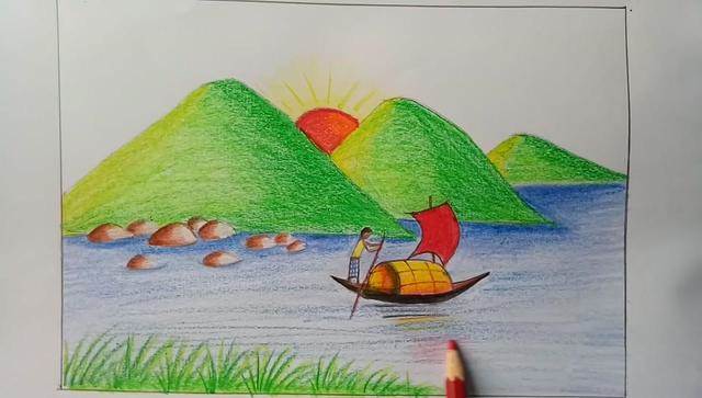 怎么用水粉画风景画