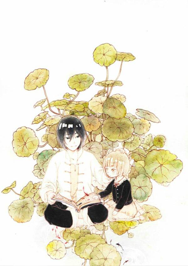 漫画水彩画