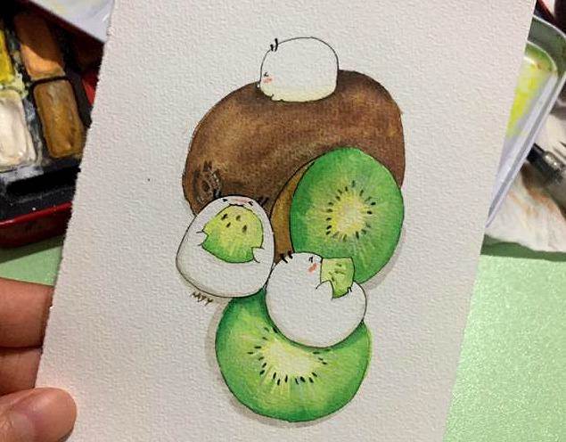 风景画水彩简单好看