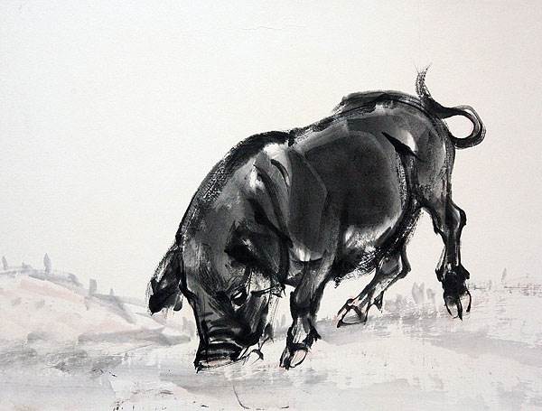 关于猪的水粉画