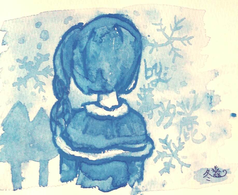 一年四季水粉画