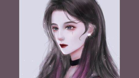 板绘水彩上色