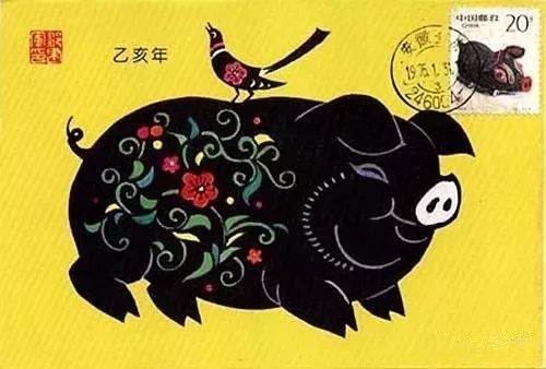关于猪的水粉画