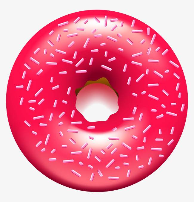 甜甜圈水粉画