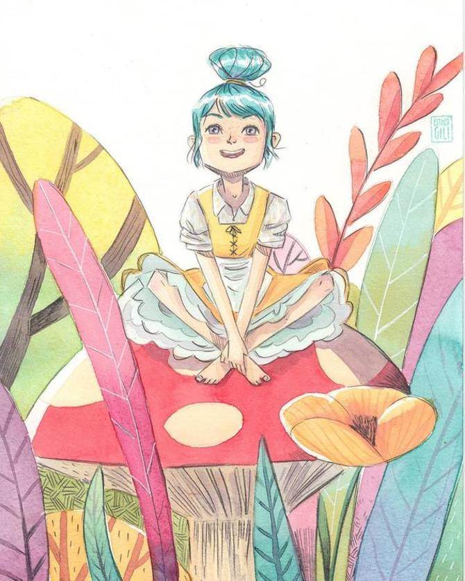 如何画水彩插画