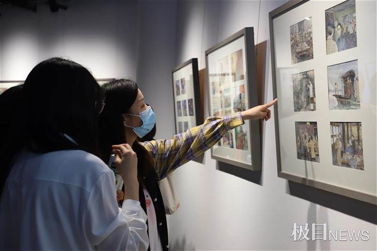 大学生水彩笔画