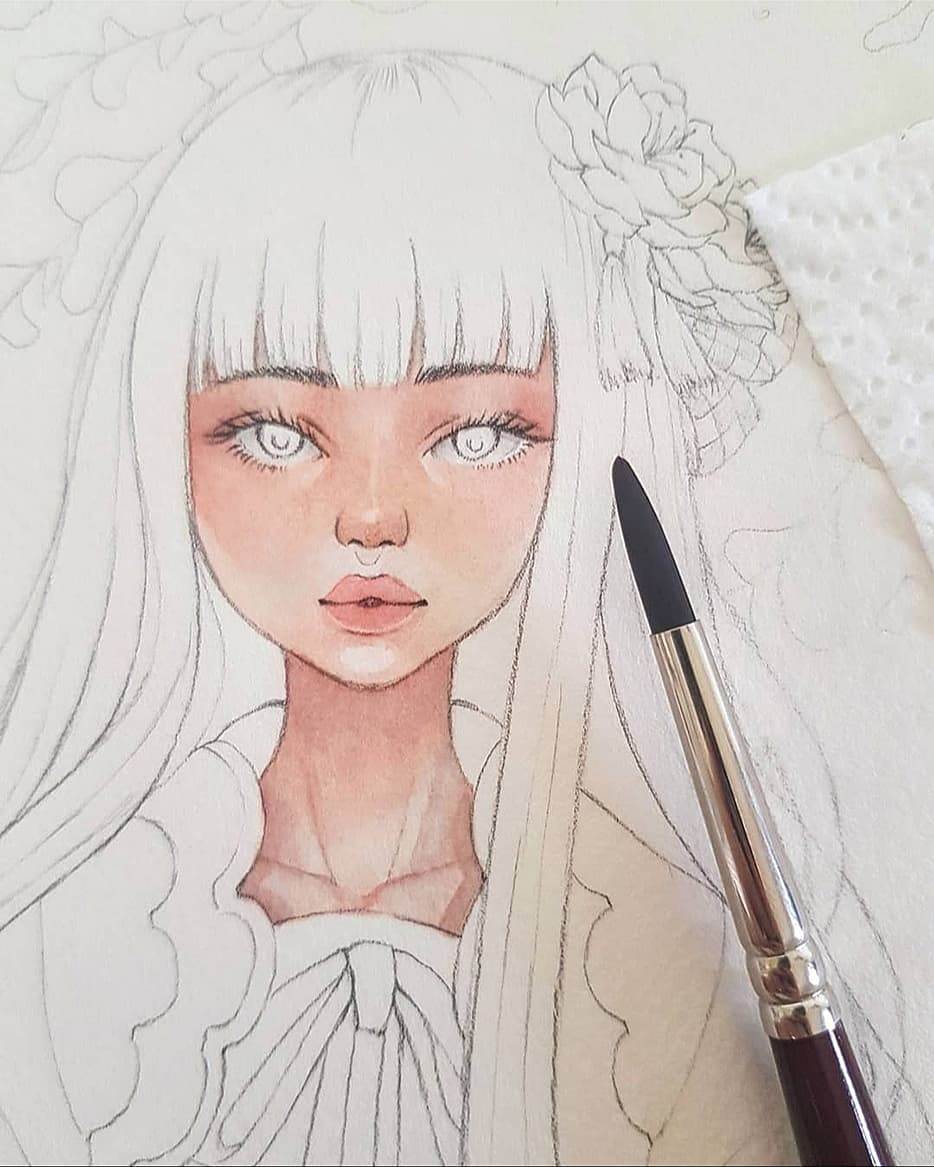 如何画水彩插画
