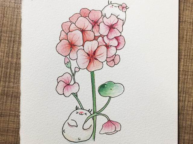 简单风景画水彩