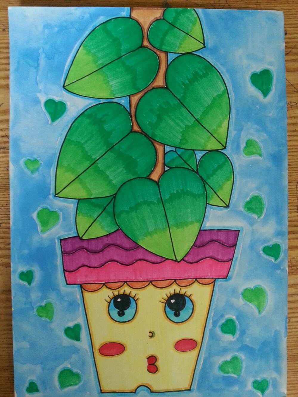 高质量水彩笔画