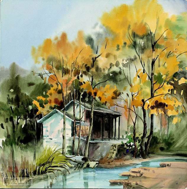 马克水彩笔画