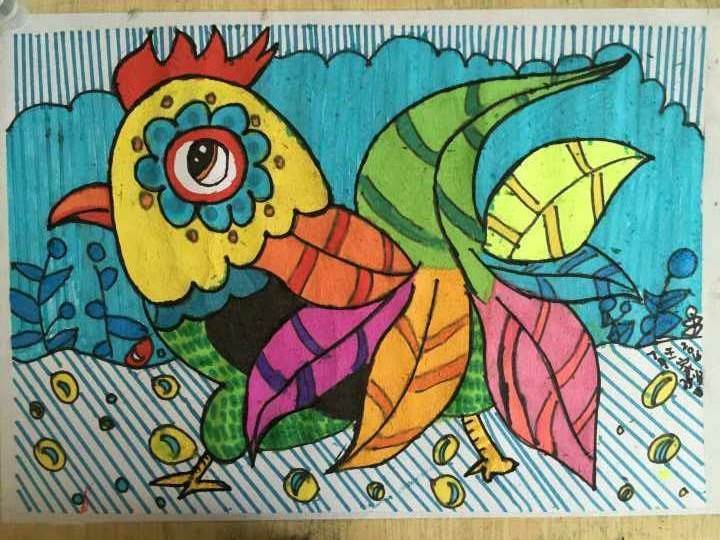 高质量水彩笔画