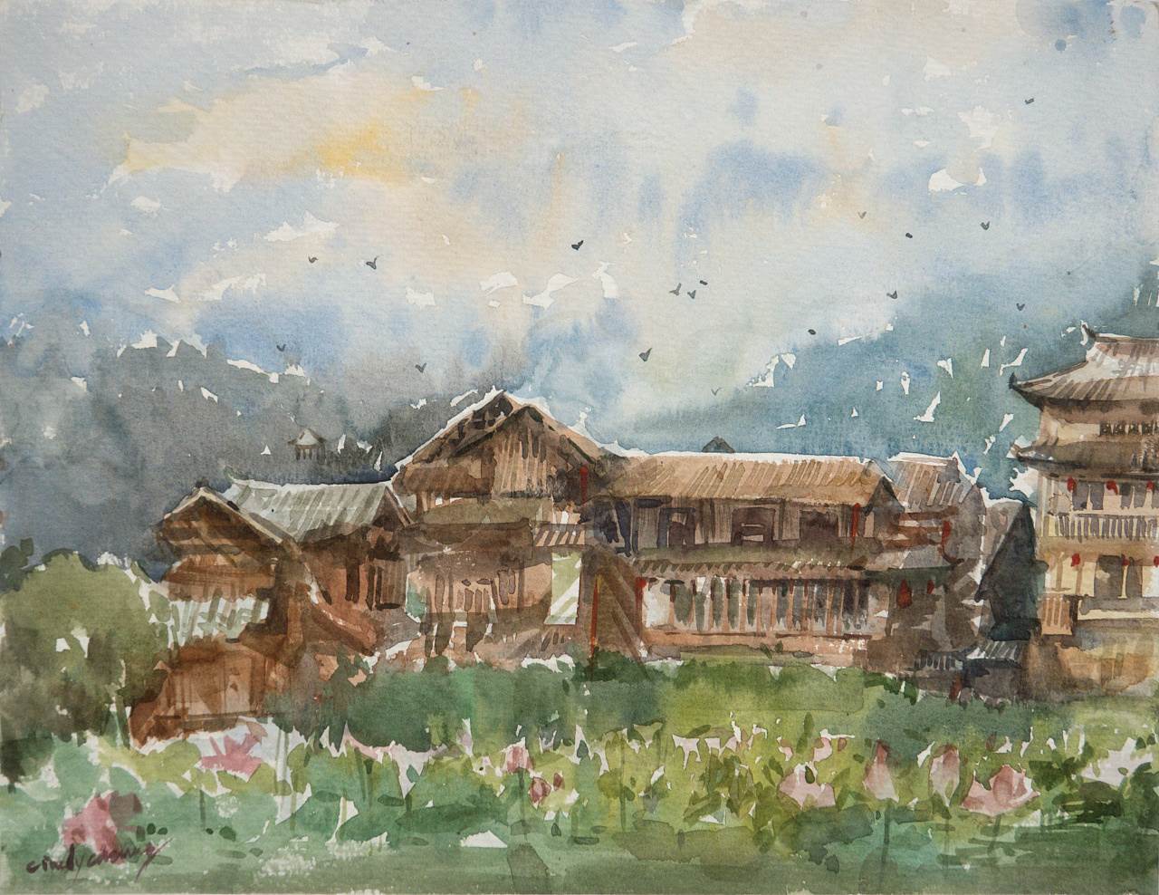 梁文亮水彩作品