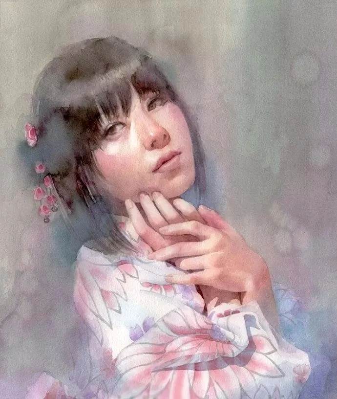 冯悦宸水彩