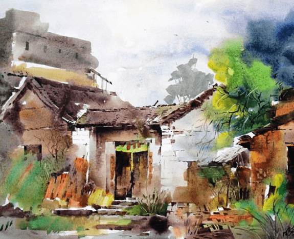 梁文亮水彩作品