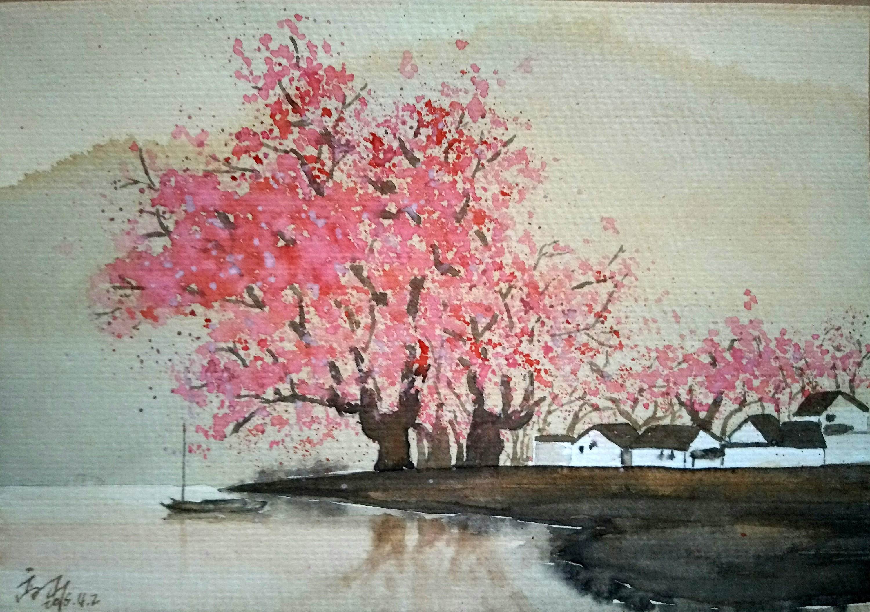 水彩画风景入门图片