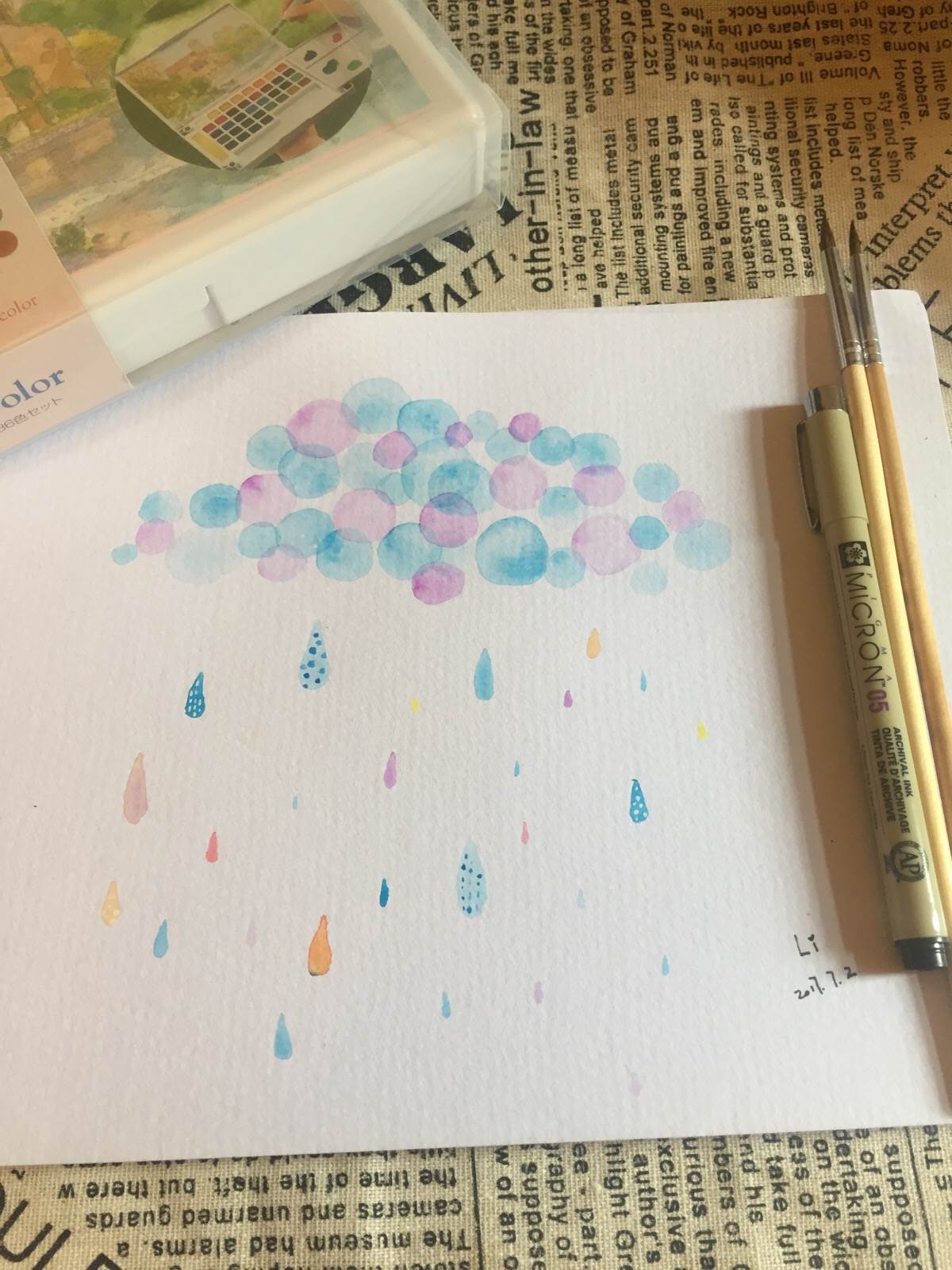 简易水彩画图片