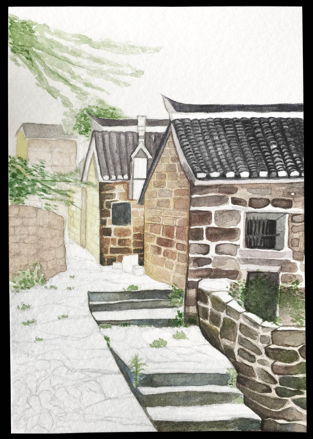 水彩画风景入门图片