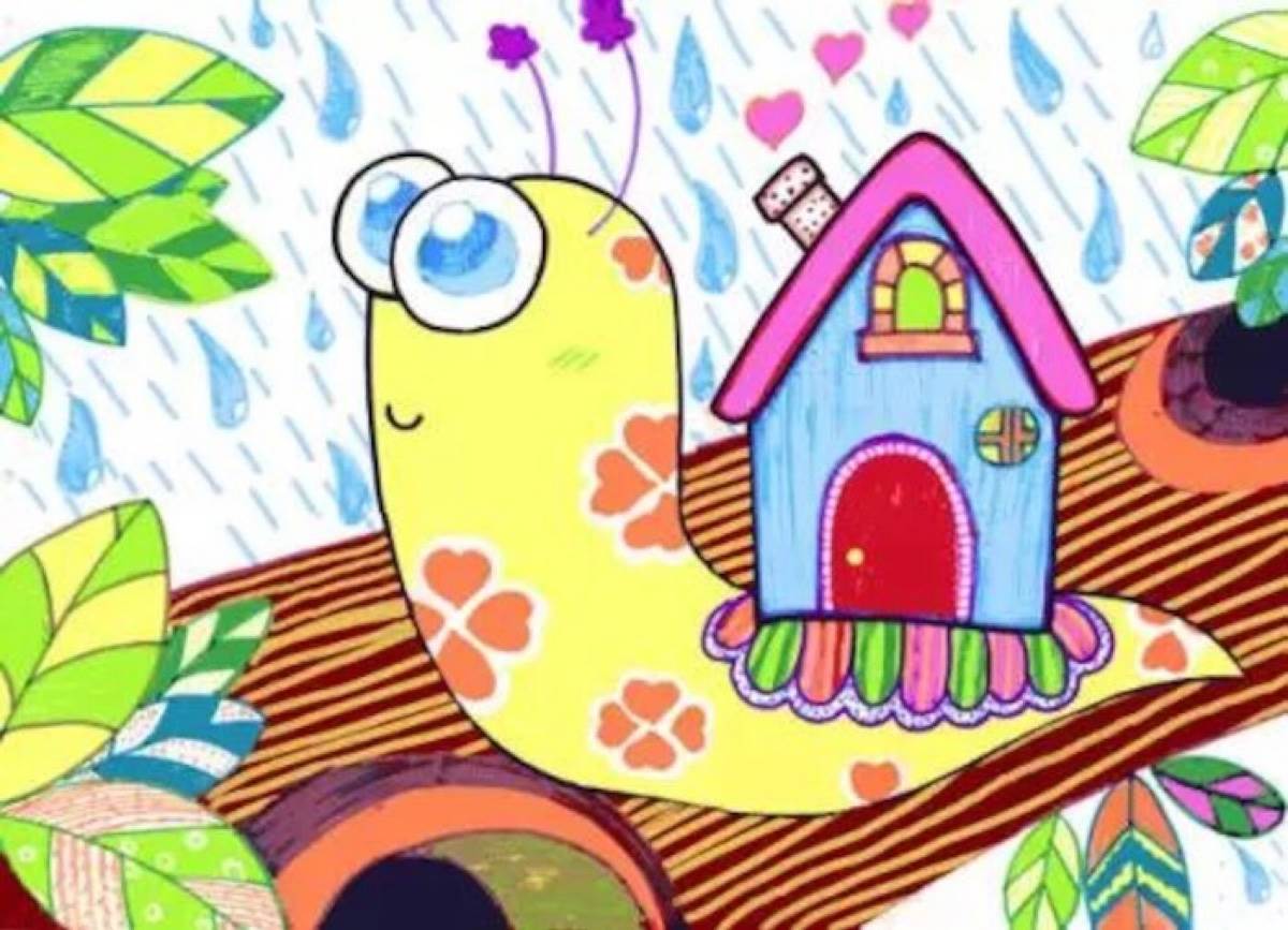彩色水彩笔画