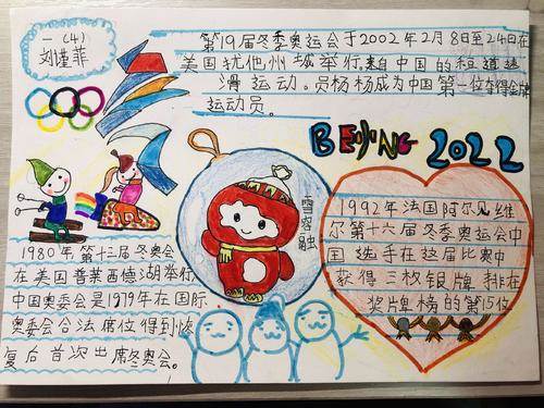 冬奥手抄报内容