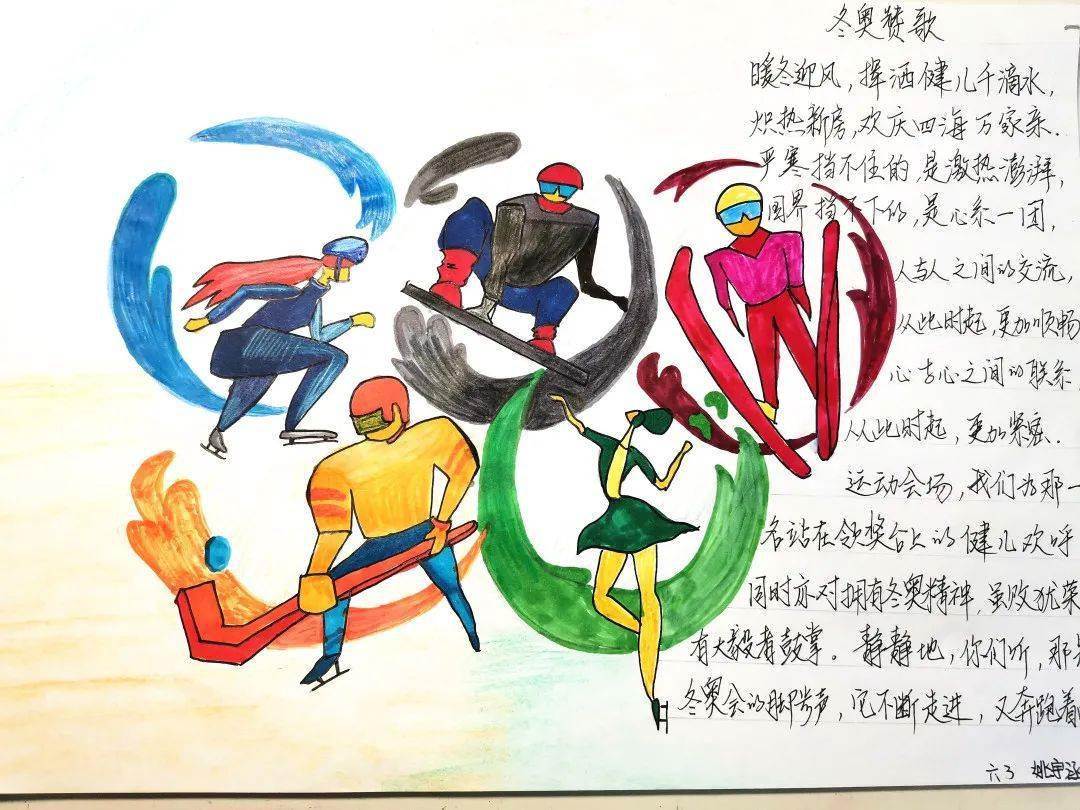 冬奥会绘画图片大全