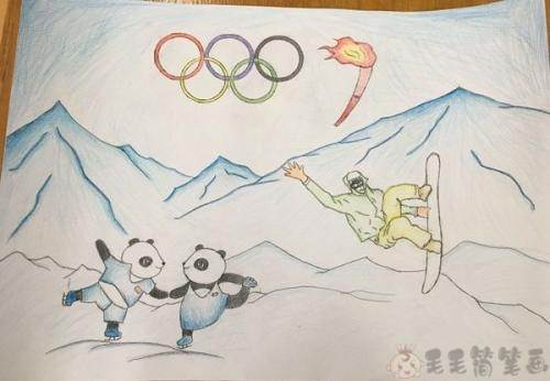 冬奥会运动员简笔画