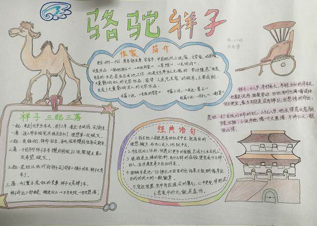 骆驼祥子手抄报图片大全