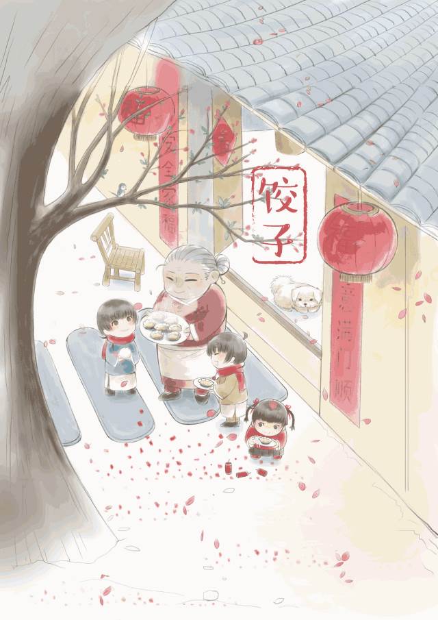 我眼中的年味绘画