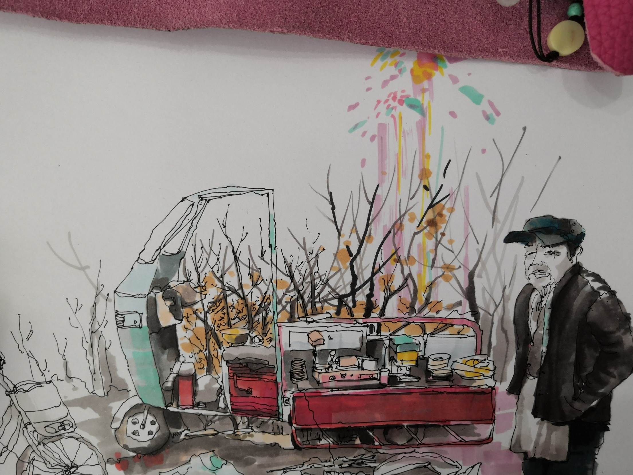 我眼中的年味绘画