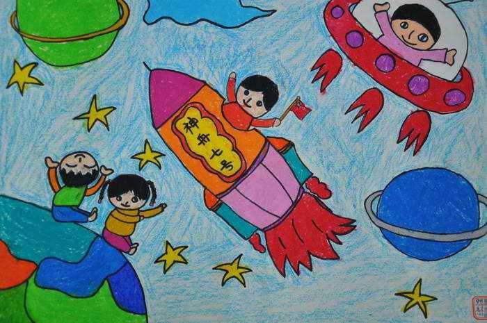 儿童8一12岁科幻画