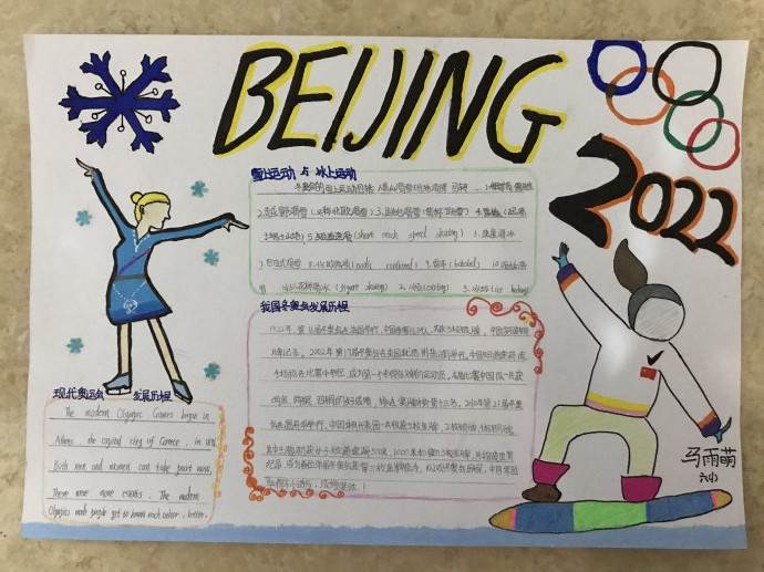 2022冬奥会图片绘画