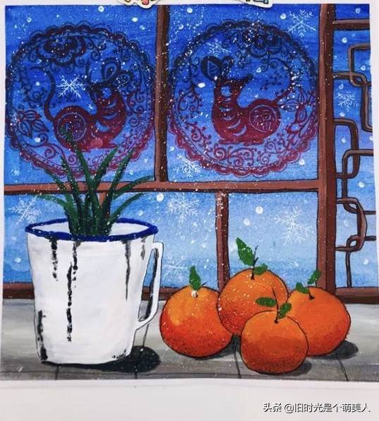 我眼中的年味绘画