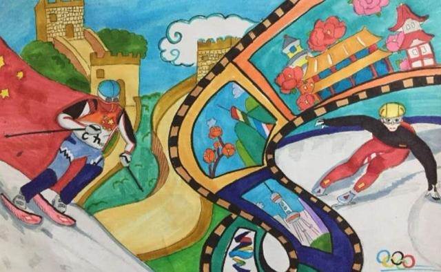 冬奥会绘画比赛作品一等奖