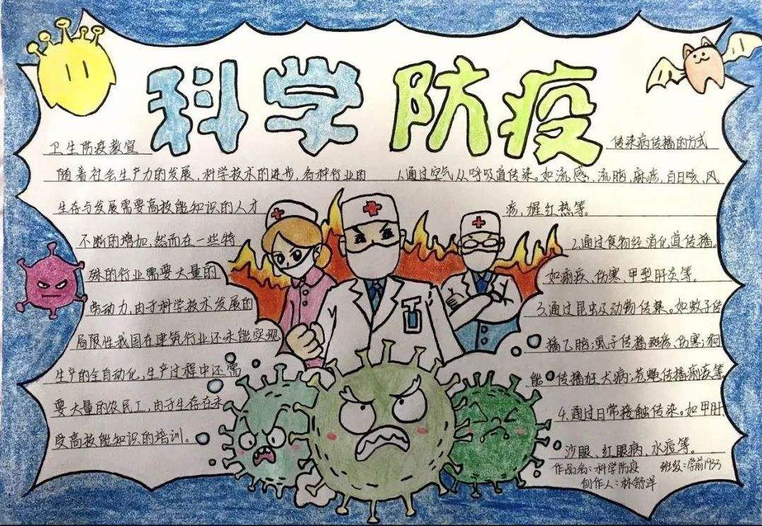 抗疫手抄报