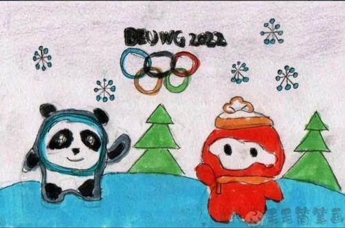 冰雪运动绘画怎么画