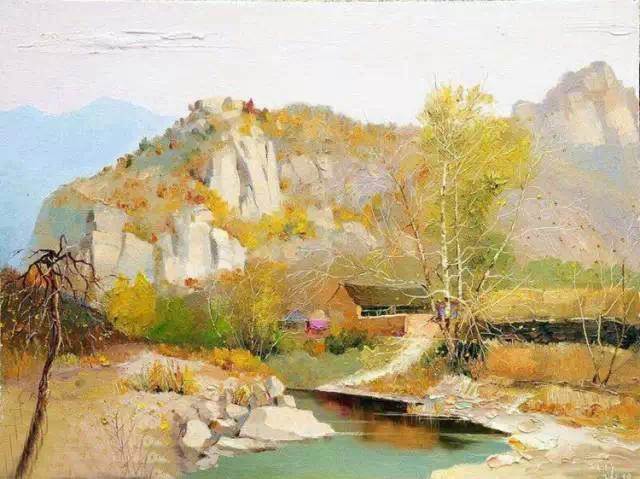 油画作品风景