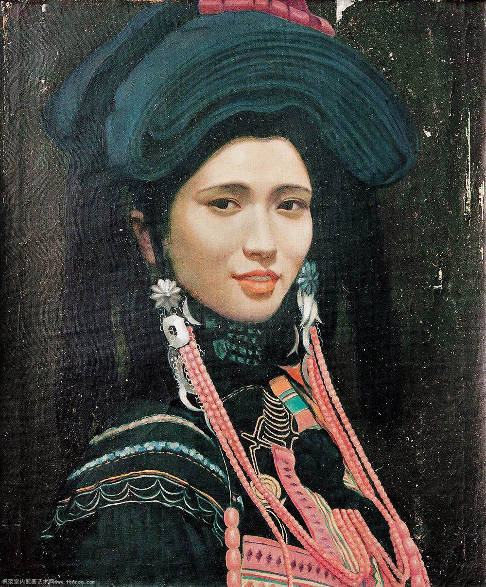 肖像油画作品