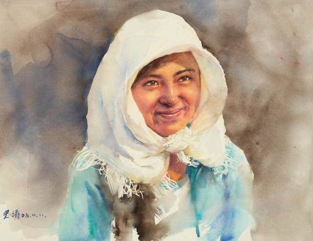 史涛水彩画人物