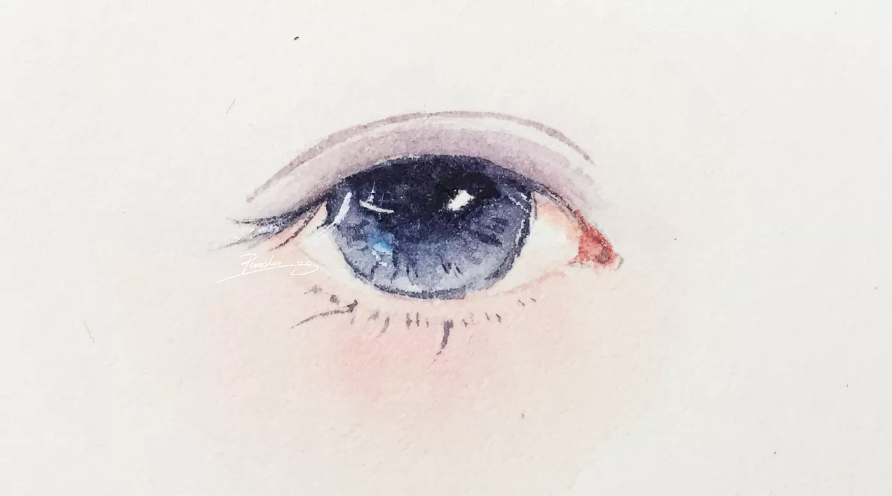 动漫人物简单水彩画教程