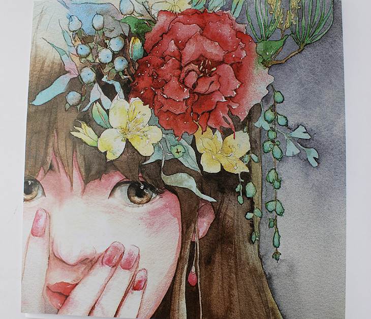 唯美水彩画人物