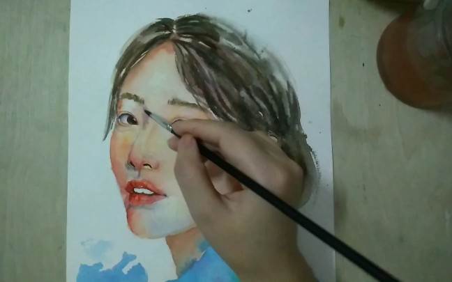 水彩画人物入门