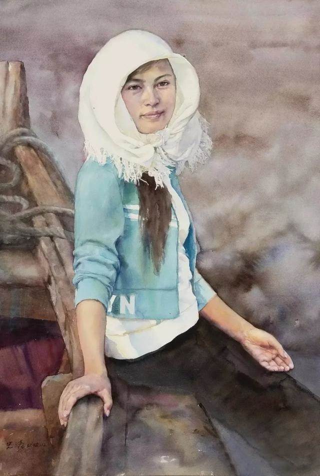 史涛水彩画人物