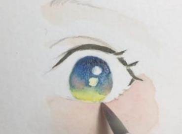 简单的动漫人物水彩画教程