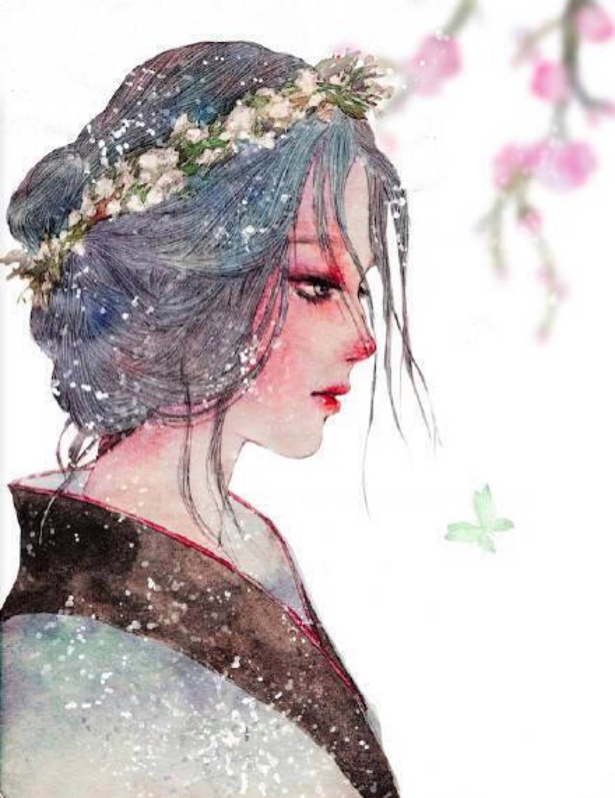 精美水彩画人物